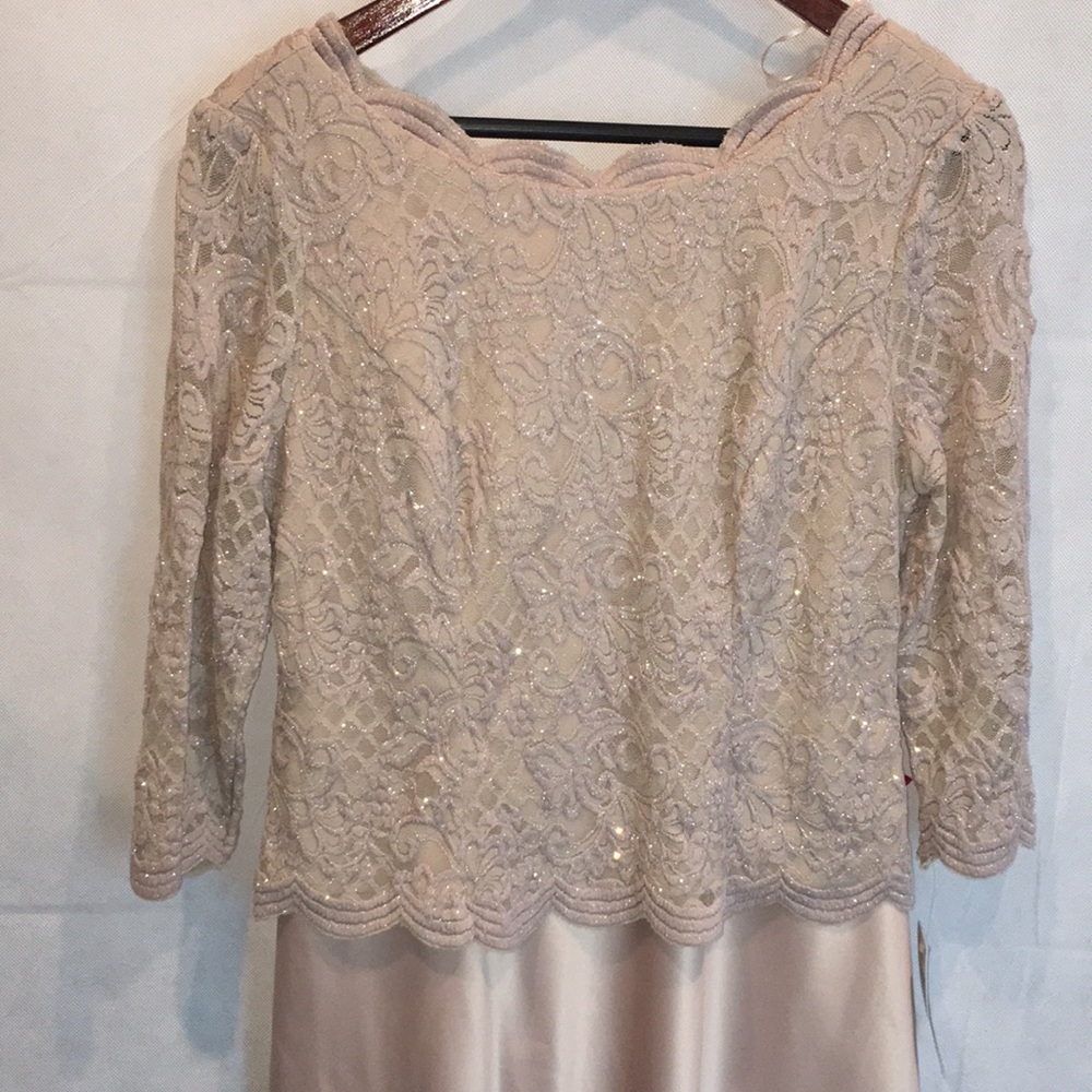 Alex Evenings Petite Lace Bodice Formal Dress - Size 8P (NWT)